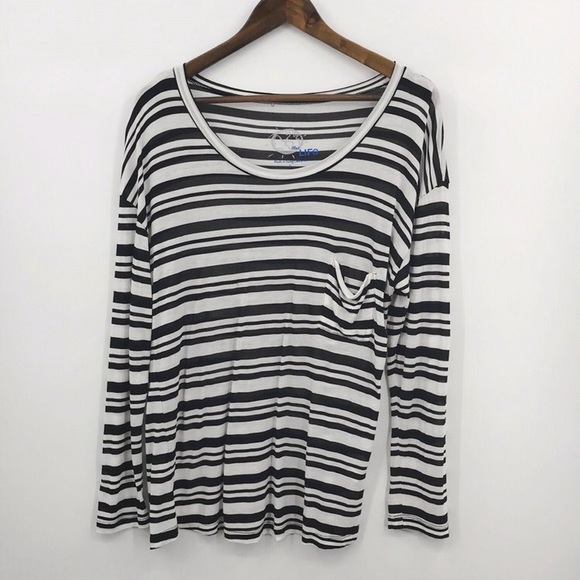 ✨HP✨ Blue Life Stripe Long Sleeve Best Bum Jersey Top - Picture 6 of 9